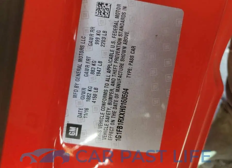 1G1FB1RXXH0160594# 10