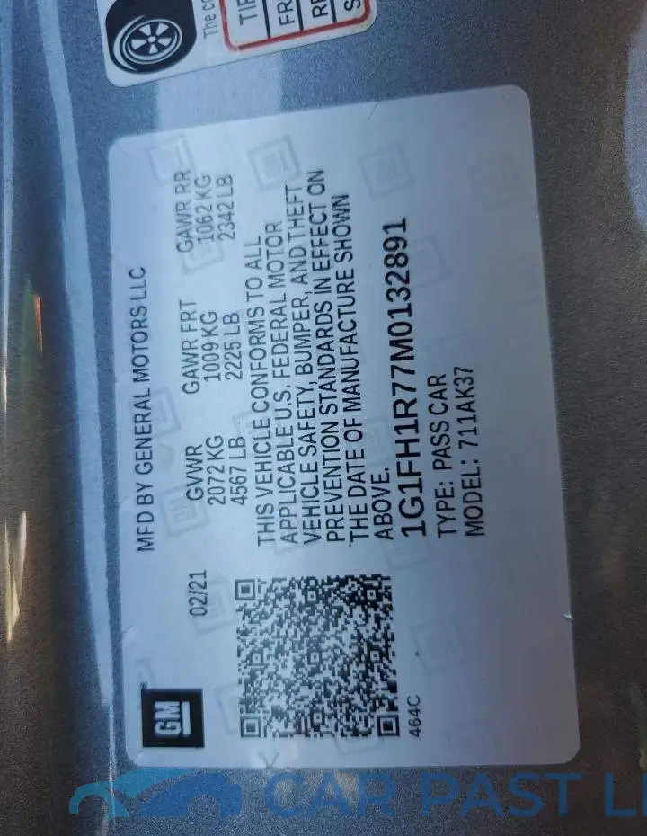 1G1FH1R77M0132891# 10