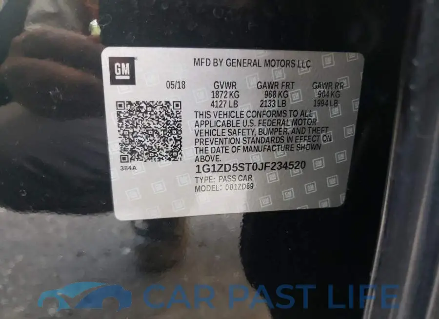 1G1ZD5ST0JF234520# 10