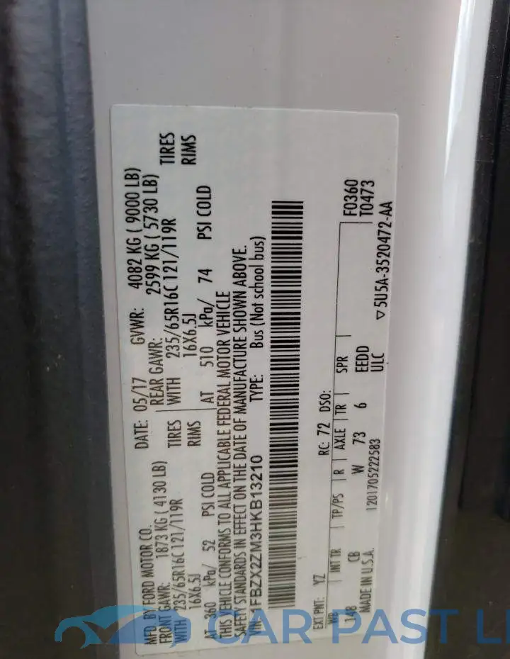 1FBZX2ZM3HKB13210# 10