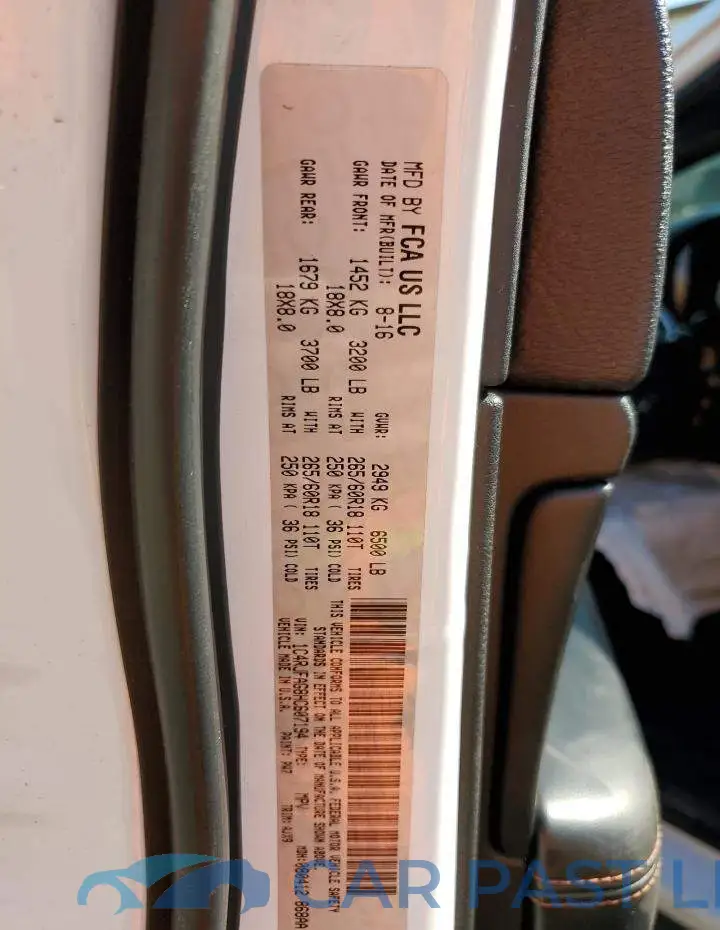 1C4RJFAG8HC607194# 10