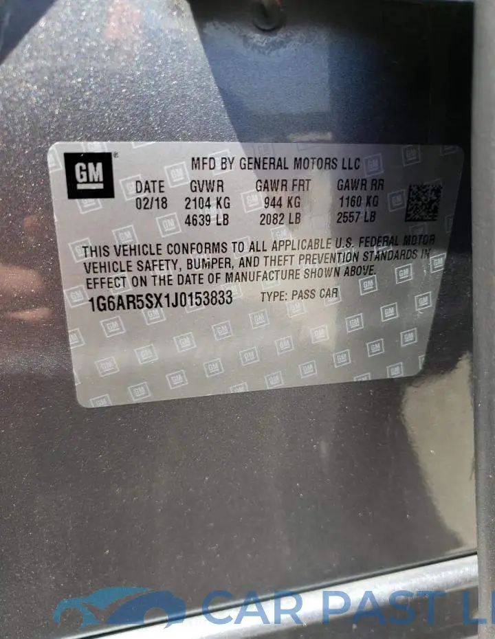 1G6AR5SX1J0153833# 10