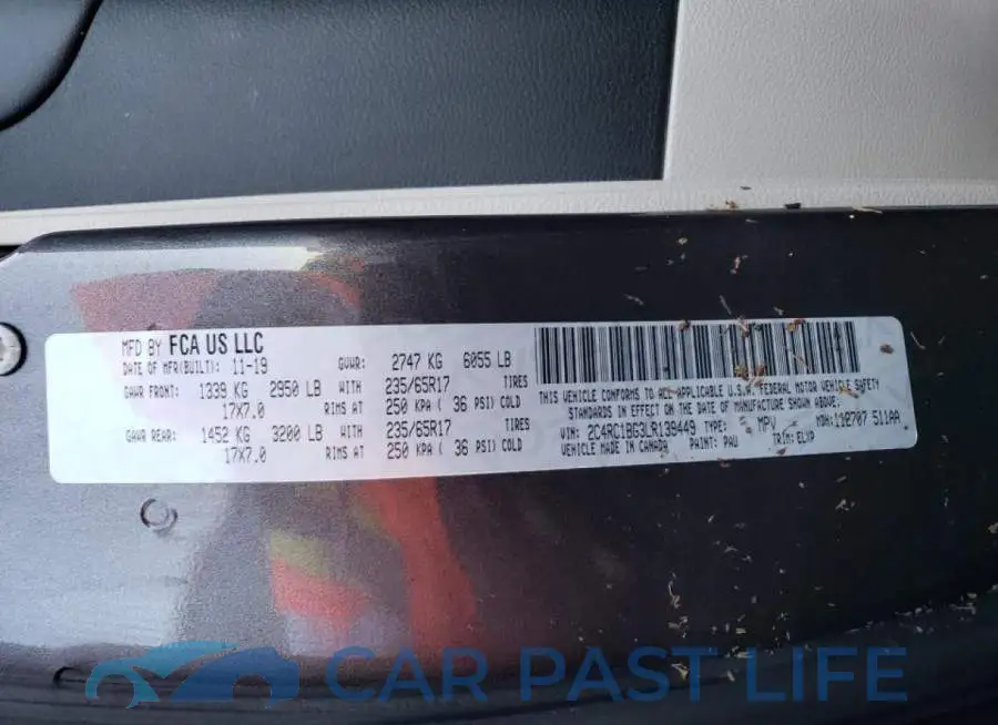 2C4RC1BG3LR139449# 10