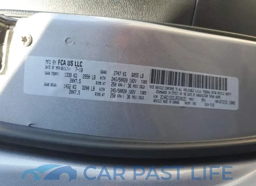 2C4RC1EG3JR338221# 10