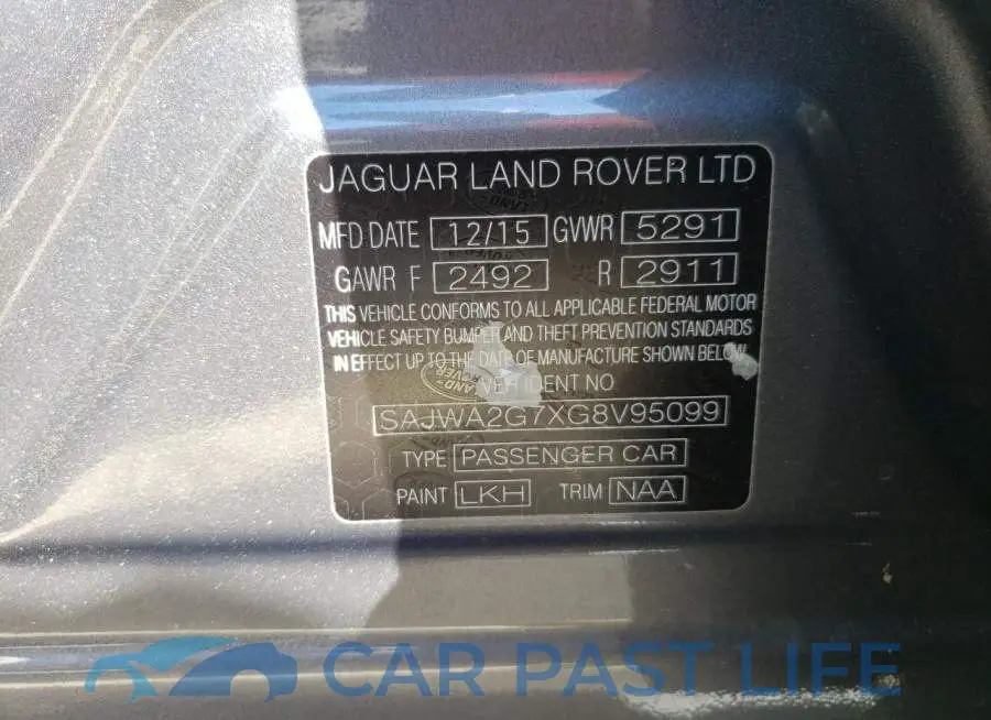 SAJWA2G7XG8V95099# 10
