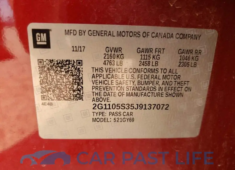2G1105S35J9137072# 10