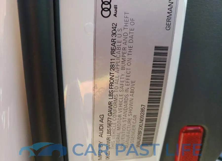 WAU92BF2XLN092857# 10
