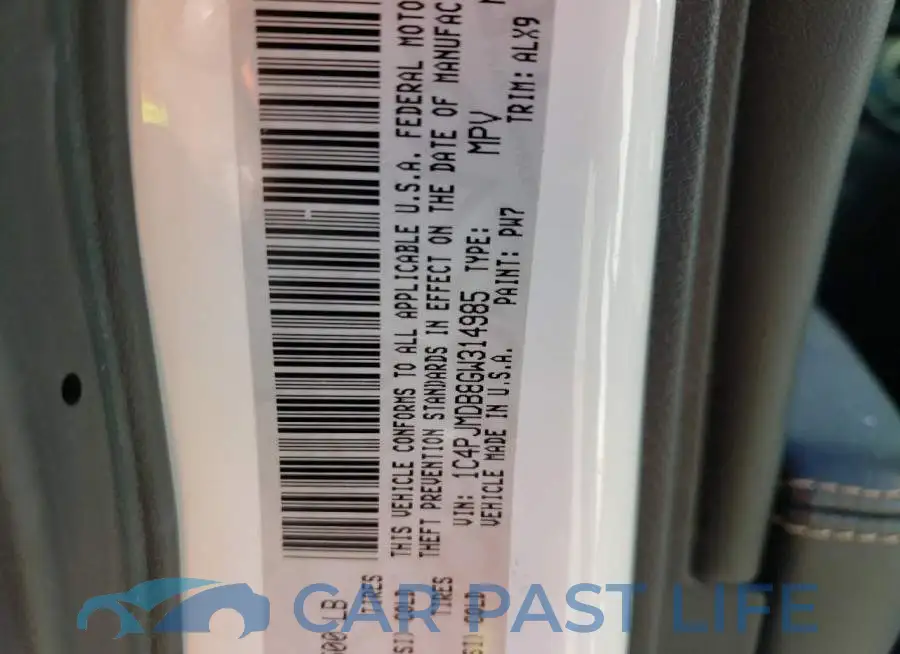 1C4PJMDB8GW314985# 10