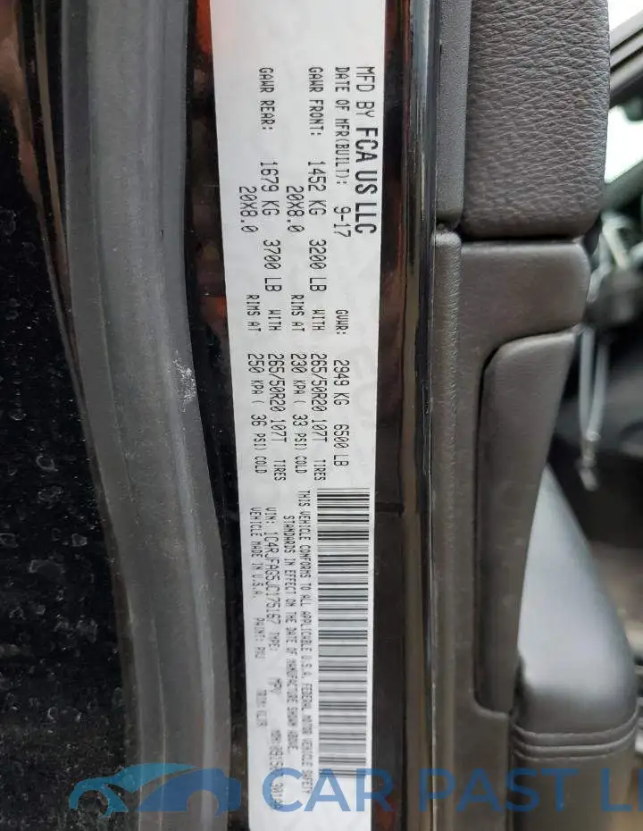 1C4RJFAG5JC175167# 10