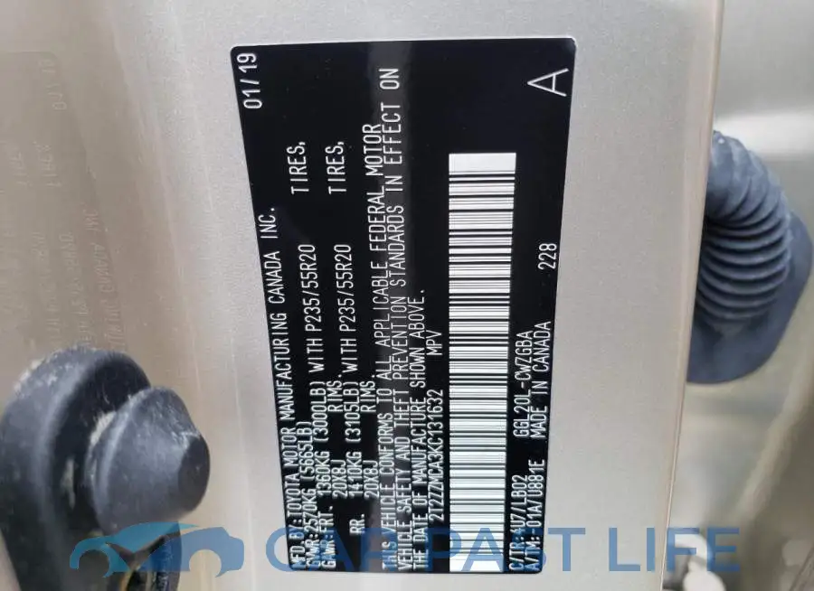 2T2ZZMCA3KC131632# 10