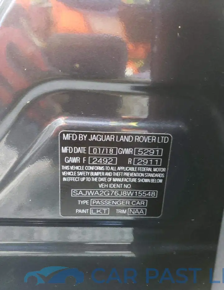 SAJWA2G76J8W15548# 10