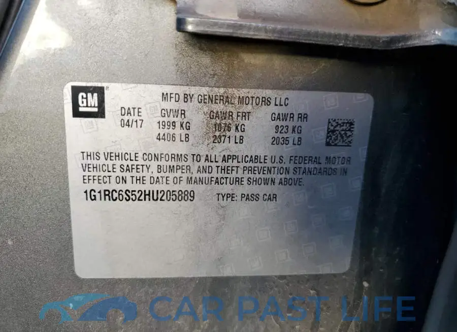 1G1RC6S52HU205889# 10