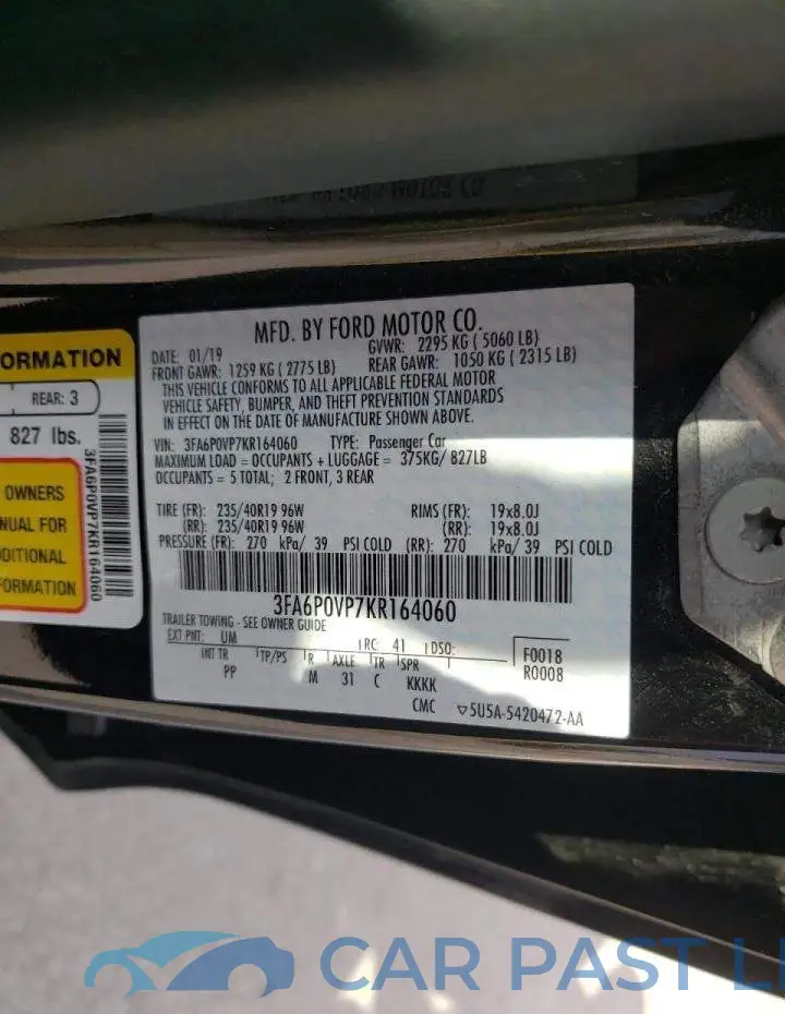 3FA6P0V7KR164060# 10
