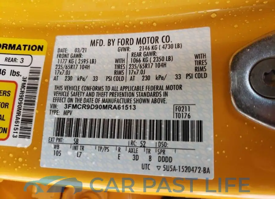 3FMCR9D90MRA61513# 10