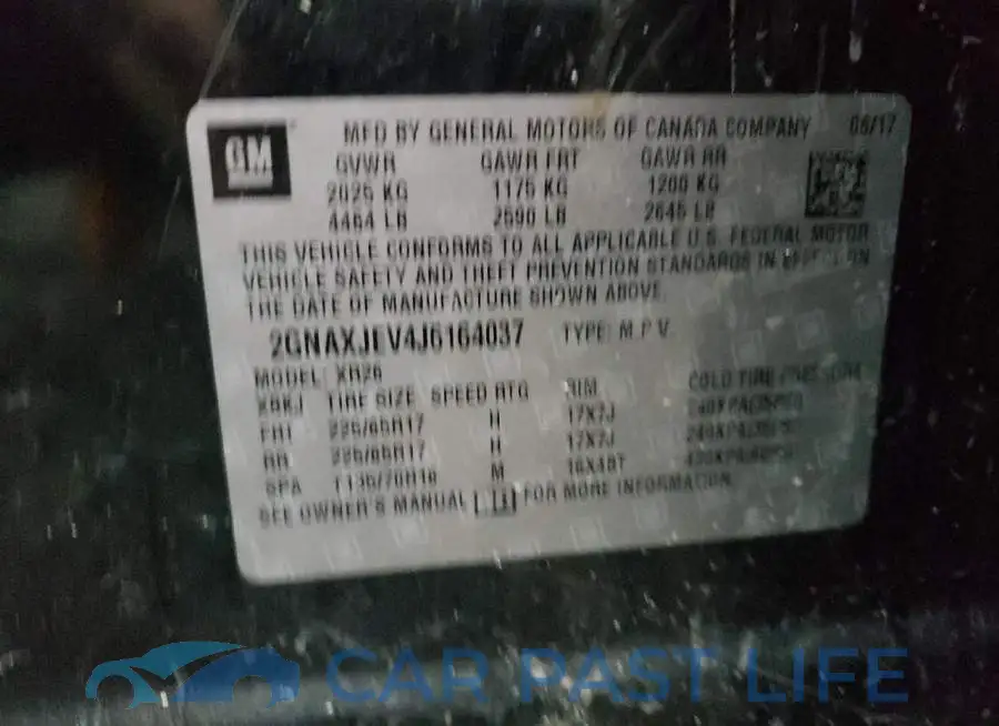 2GNAXJEV4J6164037# 10
