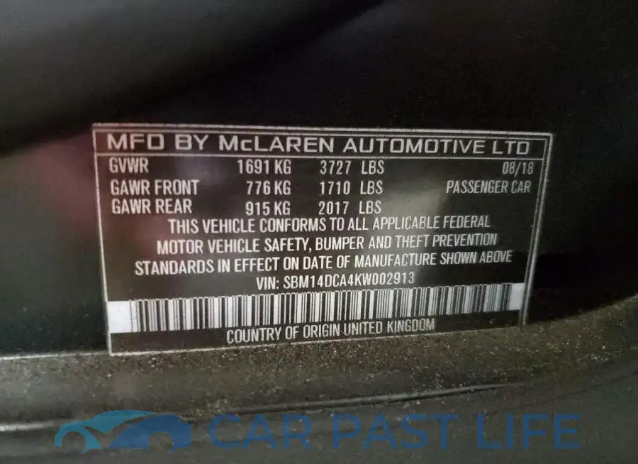 SBM14DCA4KW002913# 10