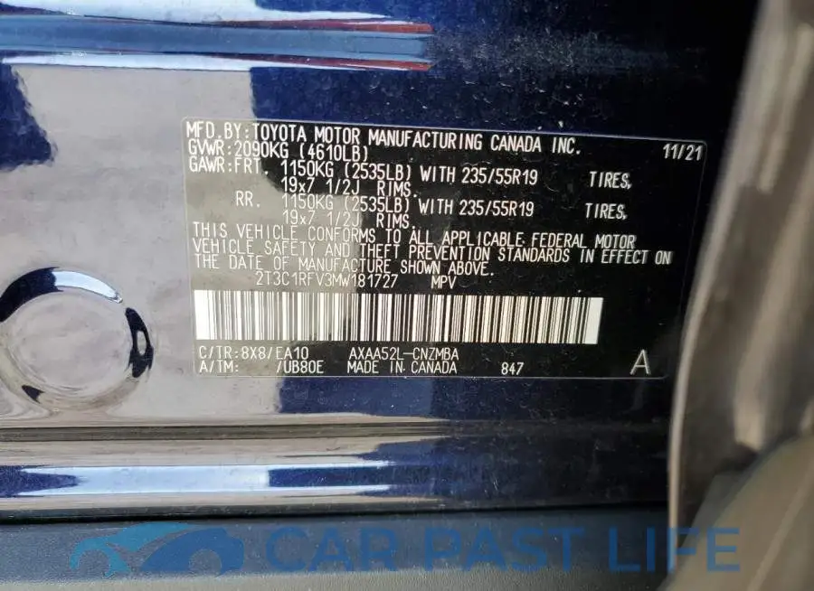 2T3C1RFV3MW181727# 10