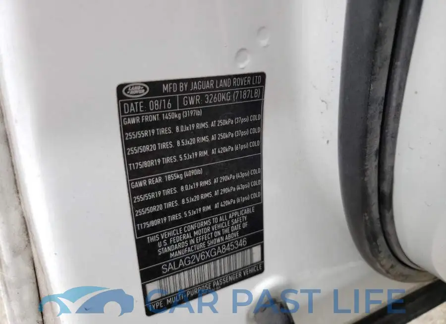 SALAG2V6XGA845346# 10