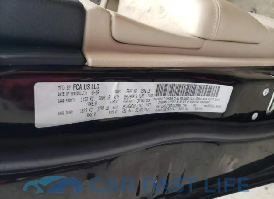 1C4RJFBG5JC427031# 10