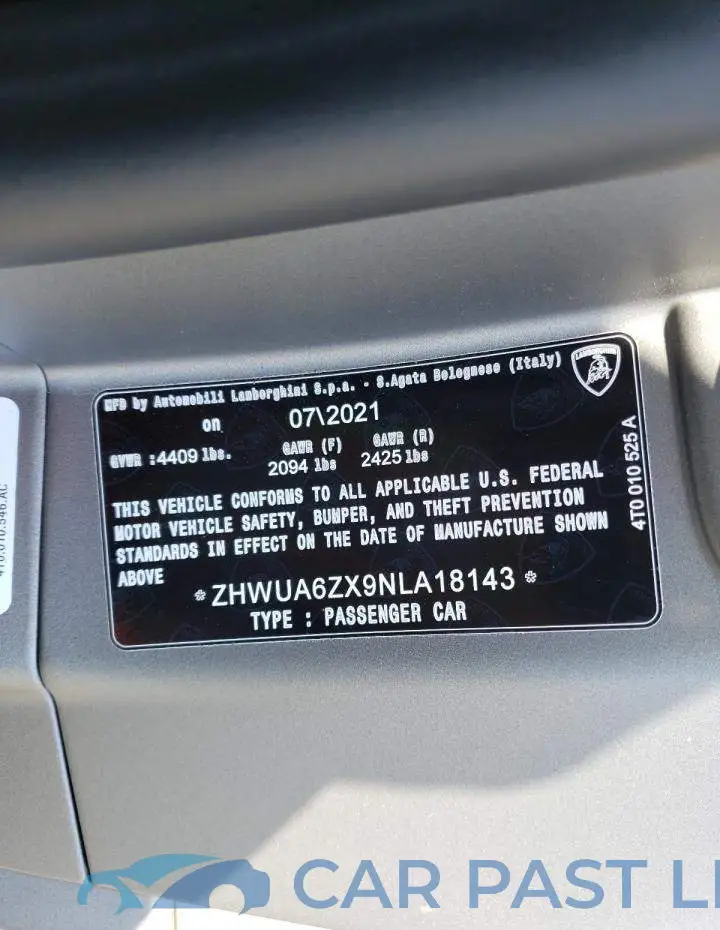 ZHWUA6ZX9NLA18143# 10