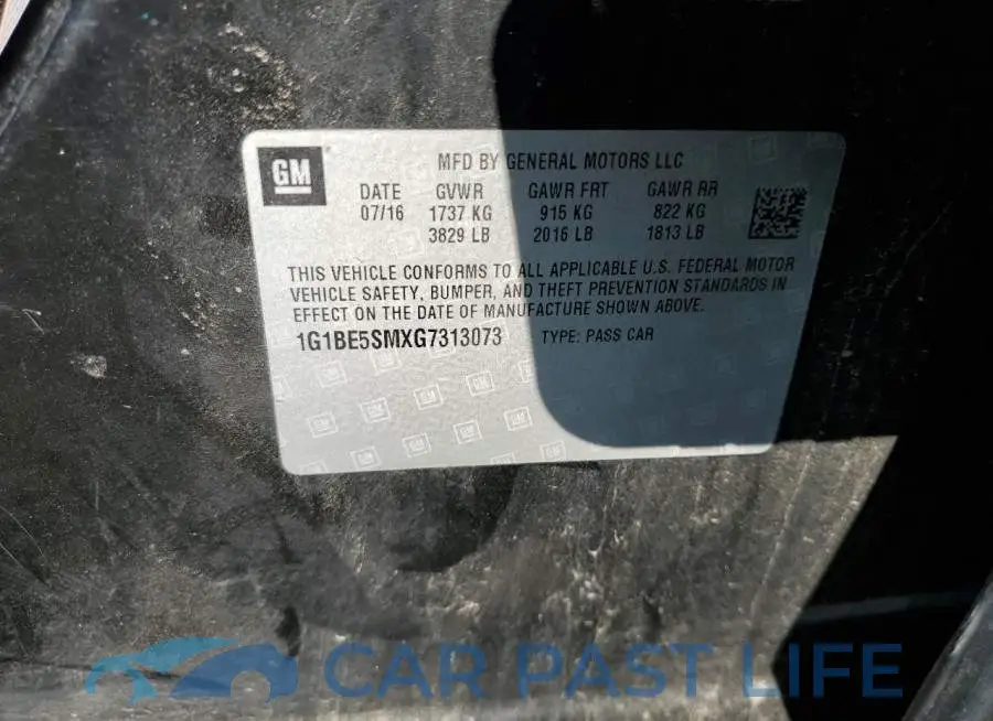 1G1BE5SMXG7313073# 10