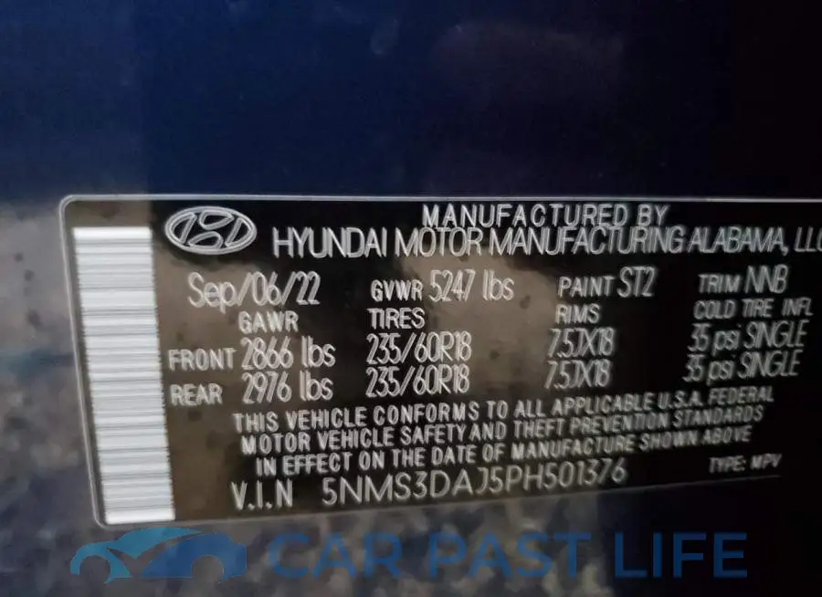 5NMS3DAJ5PH501376# 10
