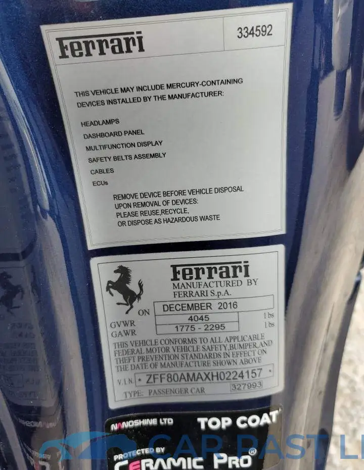 ZFF80AMAXH0224157# 10