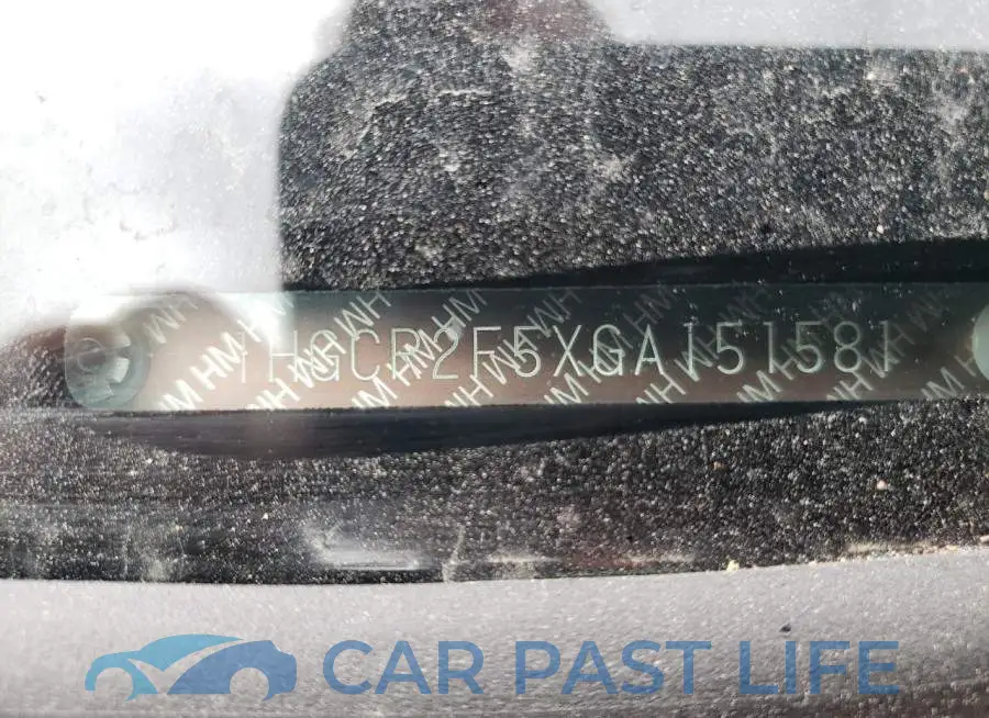 1HGCR2F5XGA151581# 10