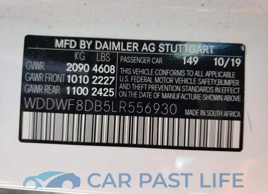 WDDWF8DB5LR556930# 10