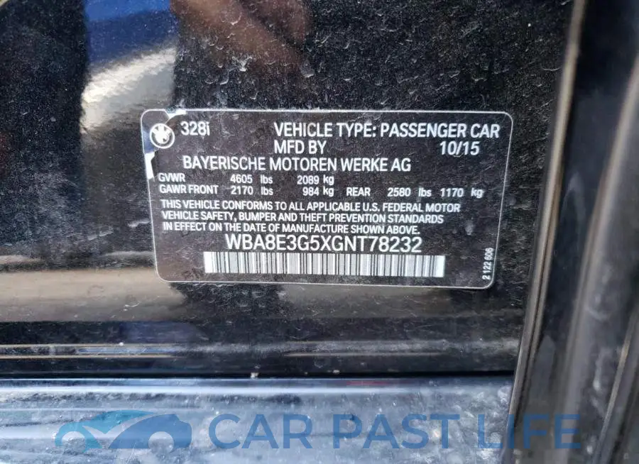 WBA8E3G5XGNT78232# 10