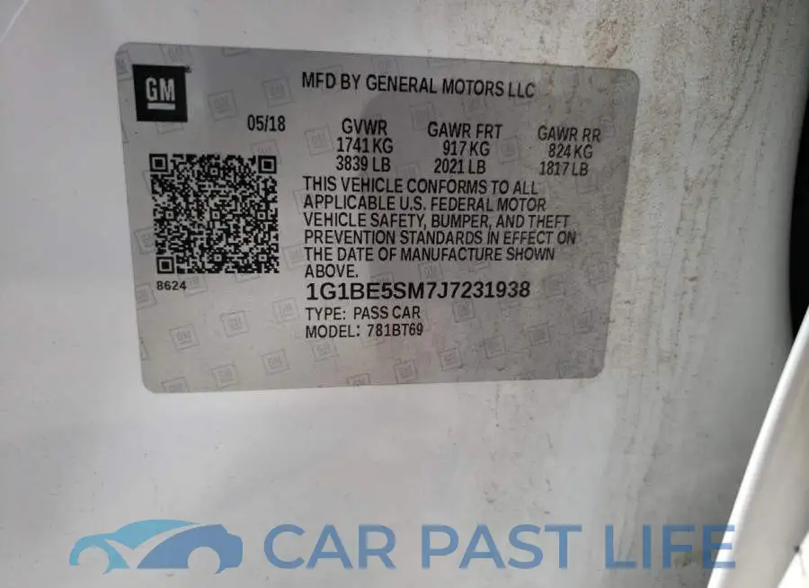 1G1BE5SM7J7231938# 10