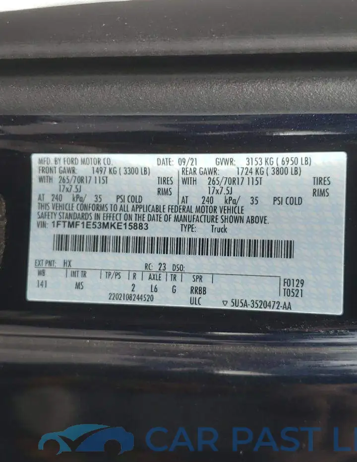 1FTMF1E53MKE15883# 10