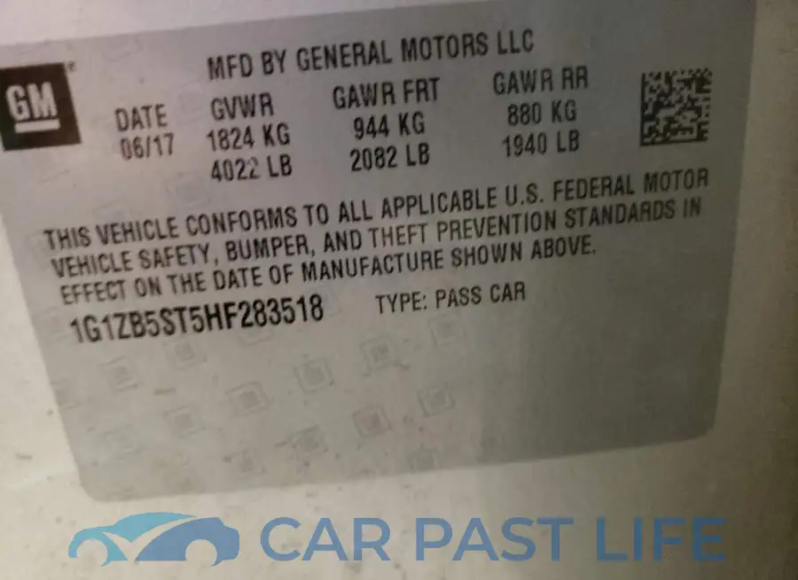 1G1ZB5ST5HF283518# 10