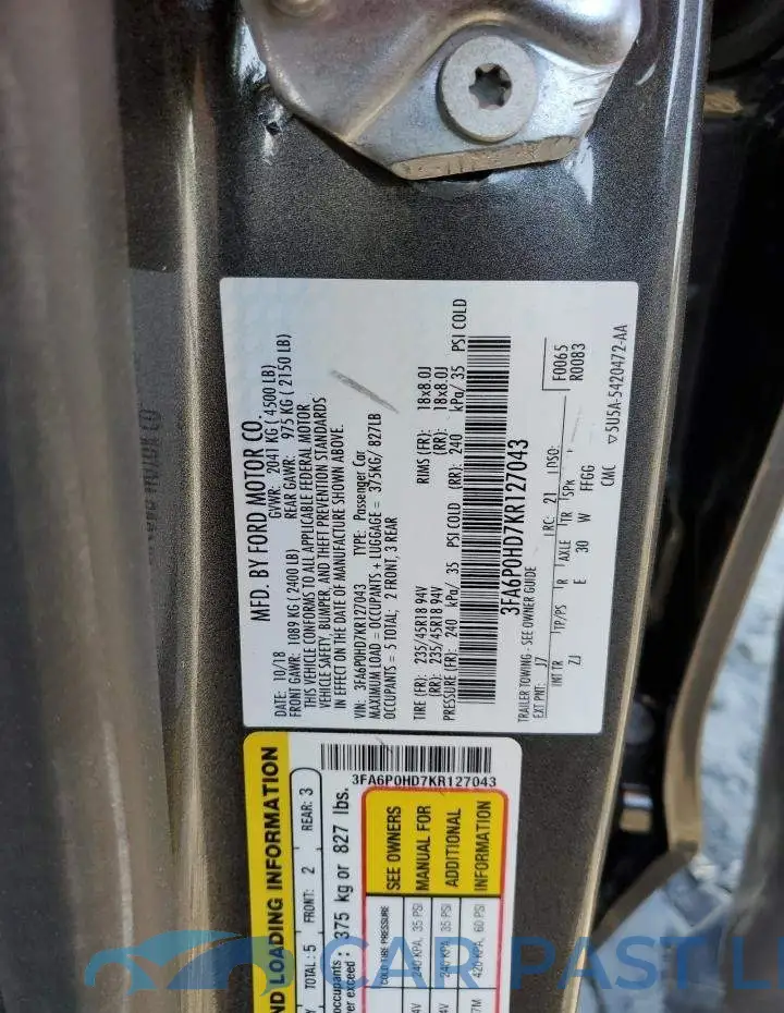 3FA6P0HD7KR127043# 10