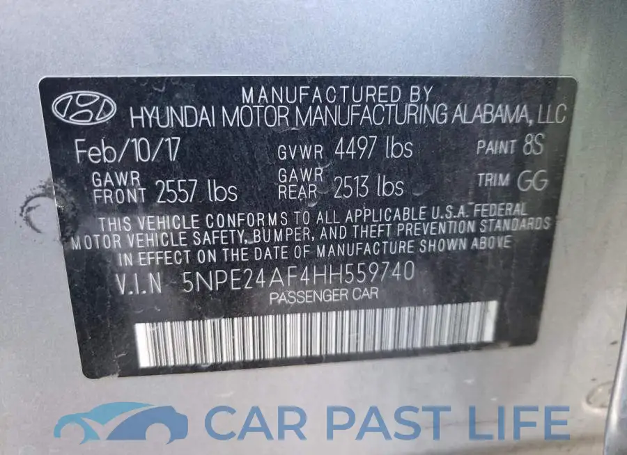 5NPE24AF4HH559740# 10