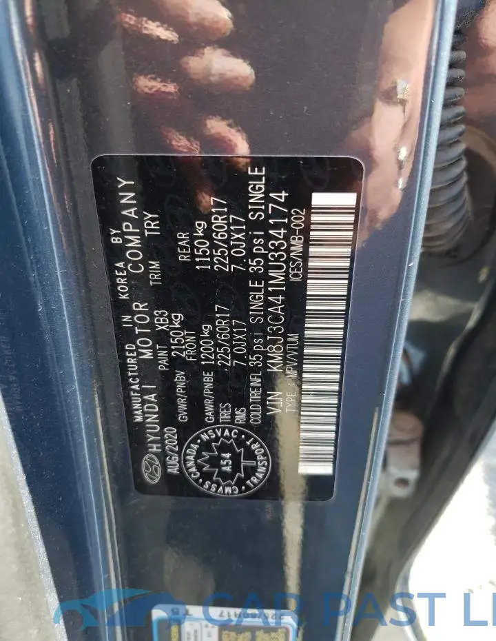 KM8J3CA41MU334174# 10
