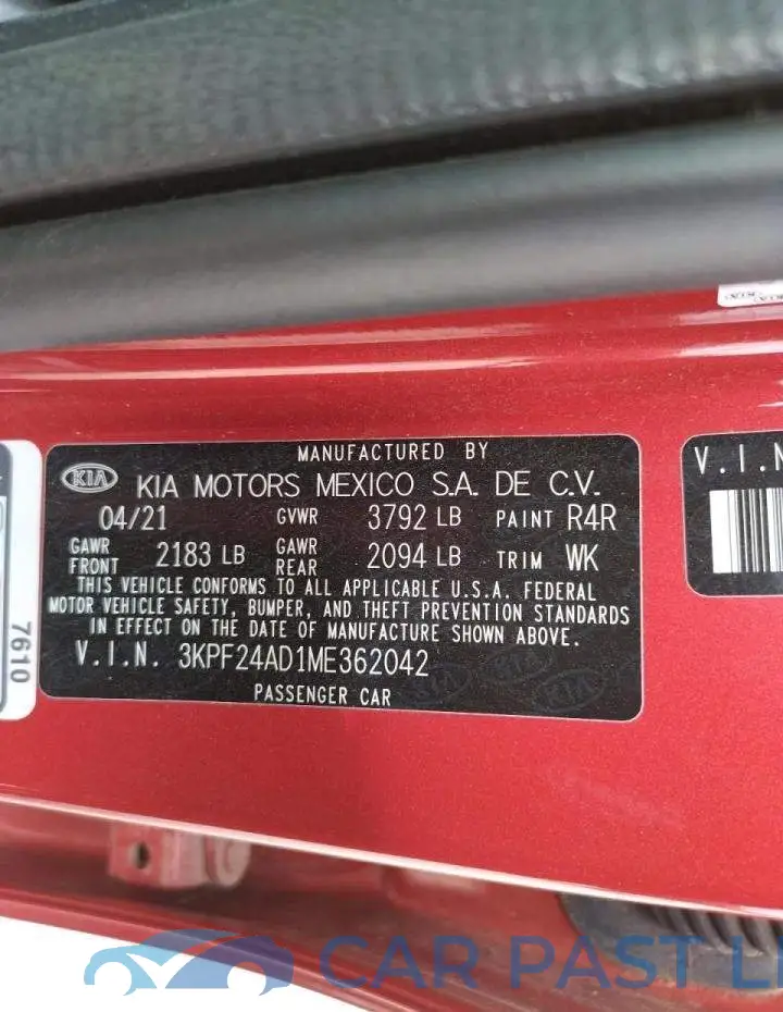 3KPF24AD1ME362042# 10