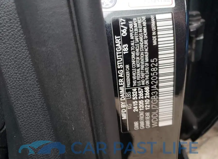 WDDLJ7GB3JA205825# 10