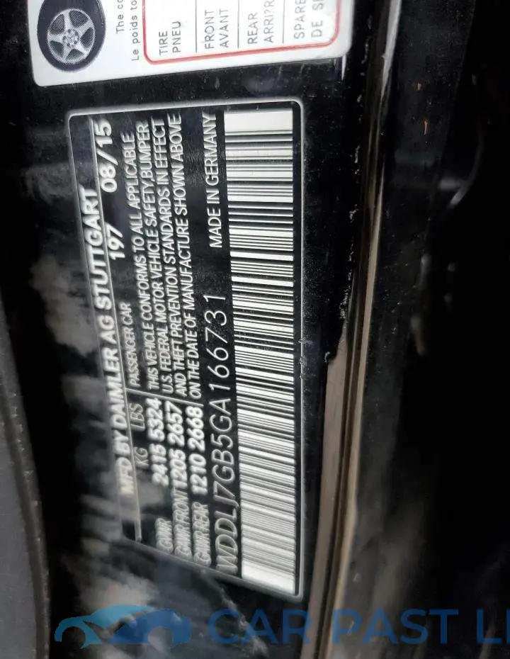 WDDLJ7GB5GA166731# 10