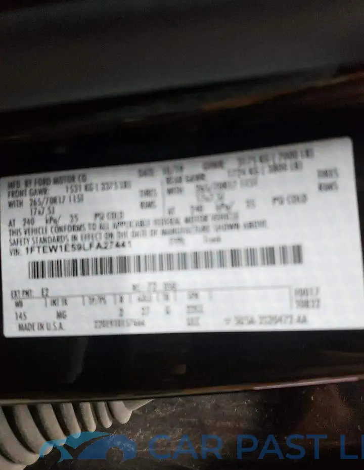 1FTEW1E59LFA27441# 12