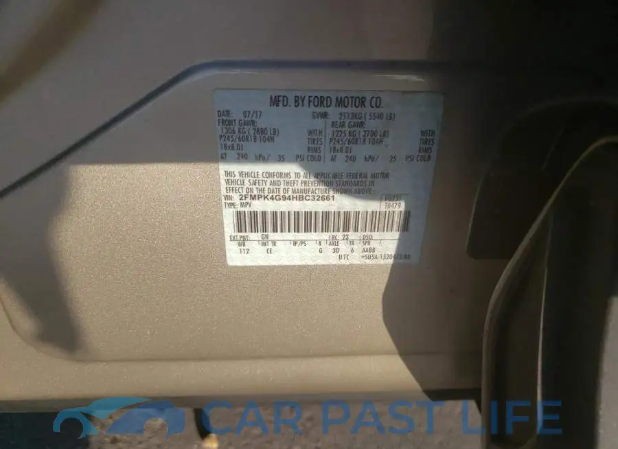 2FMPK4G94HBC32661# 10