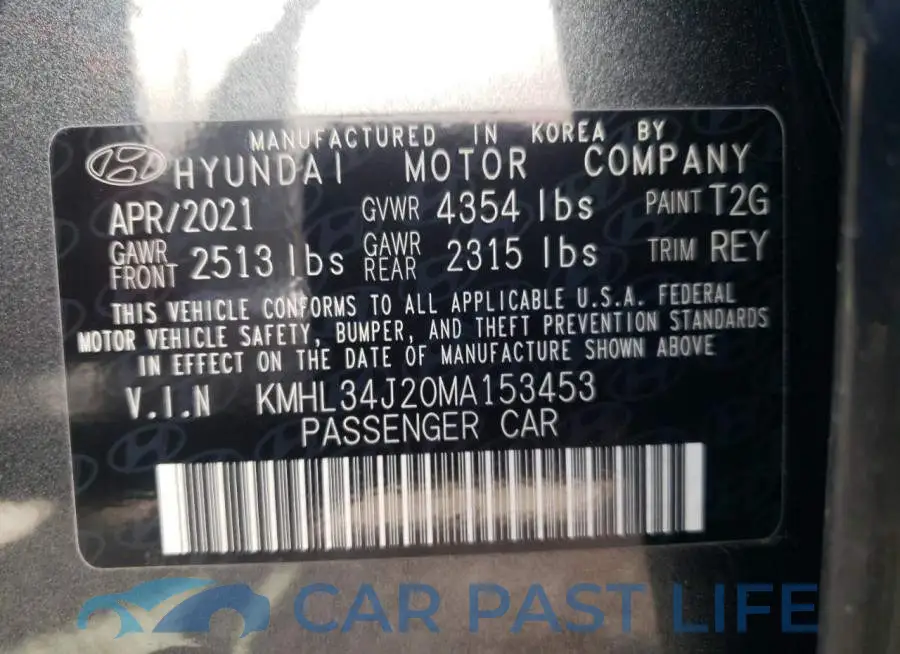 KMHL34J20MA153453# 10