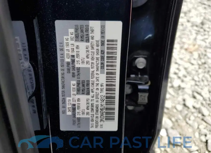 3MVDMAEM5LM114812# 10
