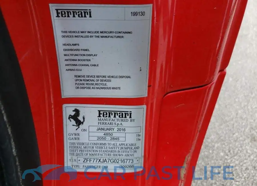 ZFF77XJA7G0216773# 10