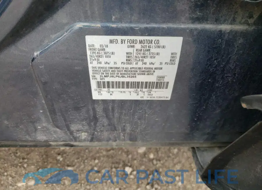 2LMPJ8LP6JBL35265# 10
