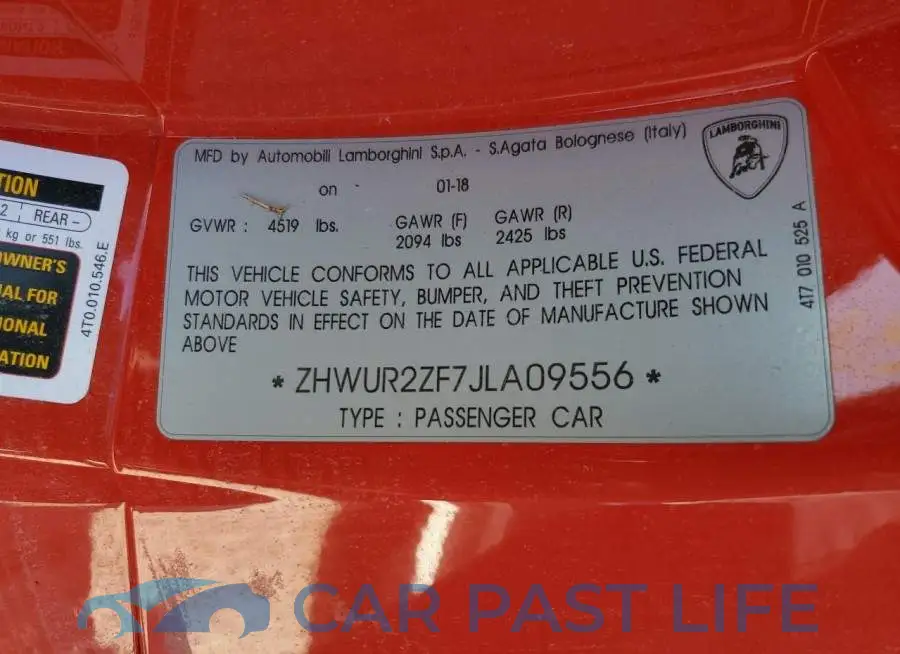 ZHWUR2ZF7JLA09556# 10