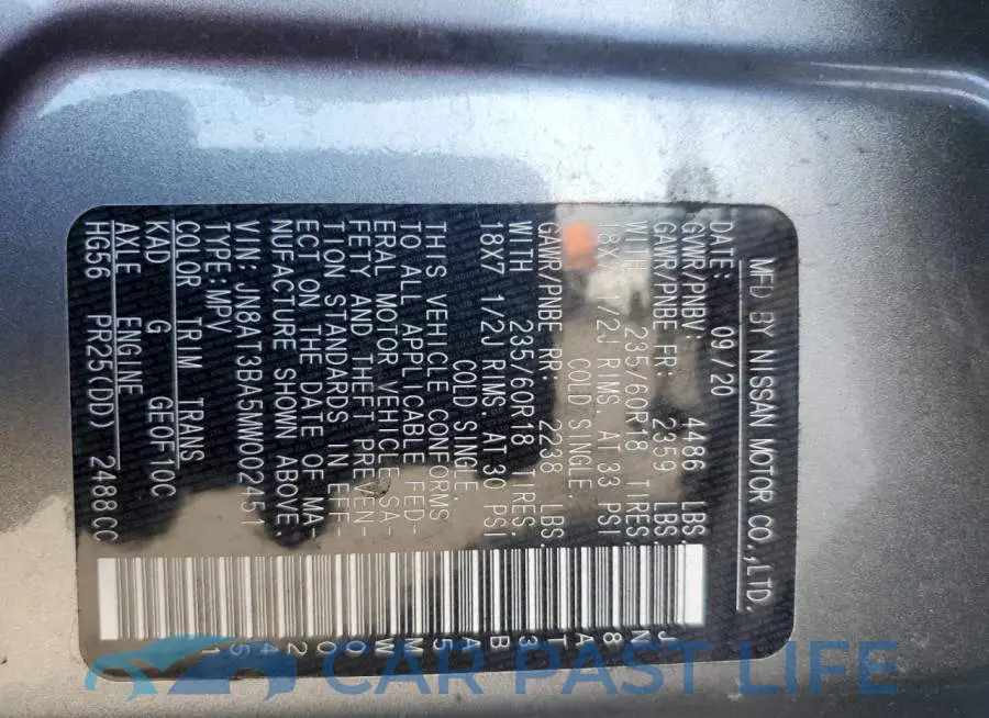 JN8AT3BA5MW002451# 10