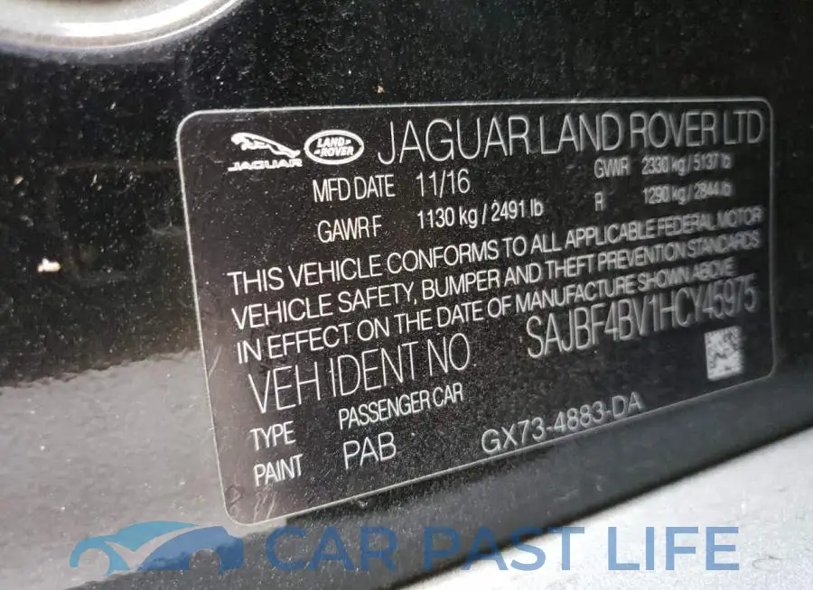 SAJBF4BV1HCY45975# 10