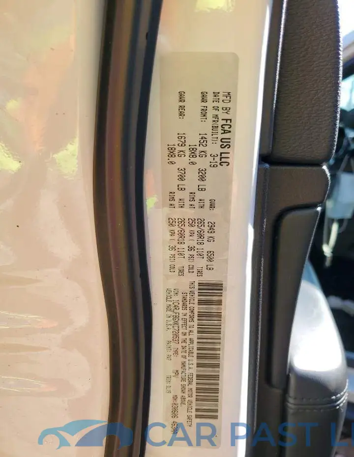 1C4RJFBGXKC720537# 10