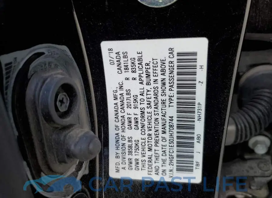 2HGFC1E50JH708744# 10